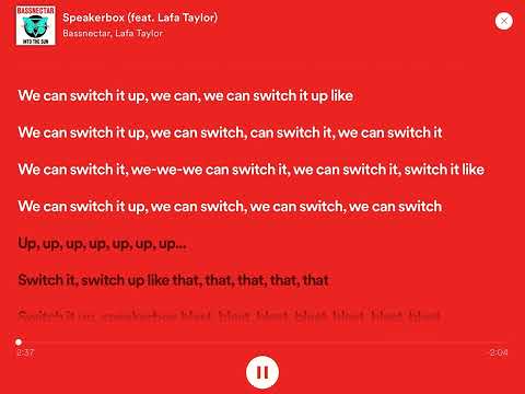 Bassnectar - Speakerbox (feat. Lafa Taylor) | Spotify’s Lyrics