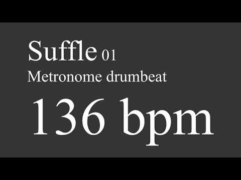136 bpm suffle drumbeat metronome 01