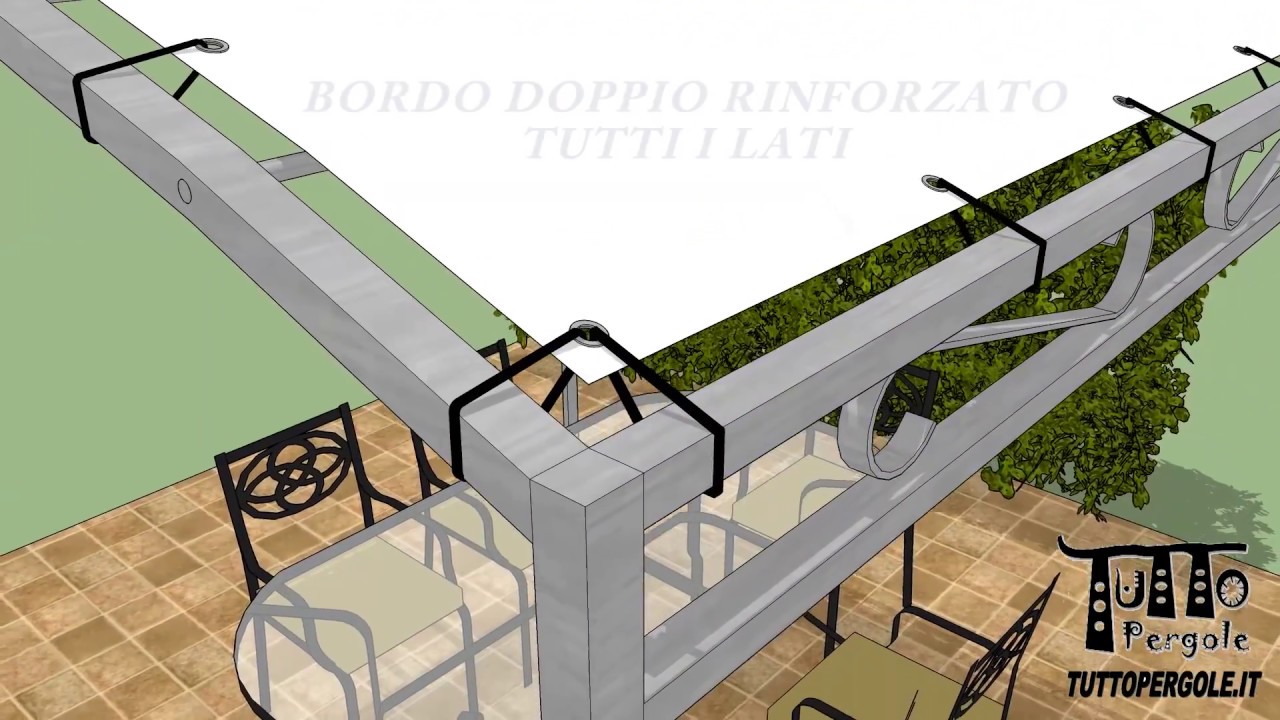 Telo in PVC base per strutture in metallo libera