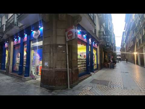 Bibao's Historic Old Town in Biscay, Spain