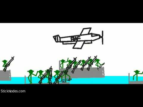 The Battle of Sword Beach D Day Stickman/Stick Figure Animation (made by Sticknodes)