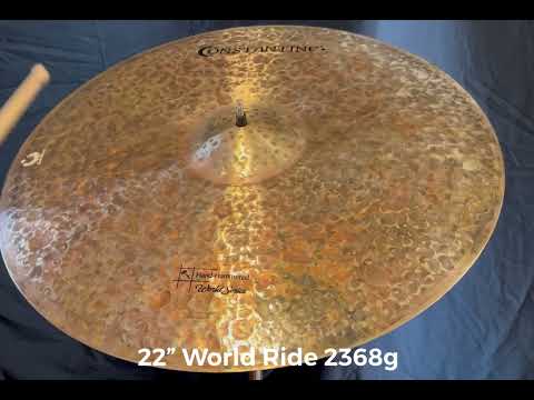 22" Constantine Cymbals World Ride 2368g