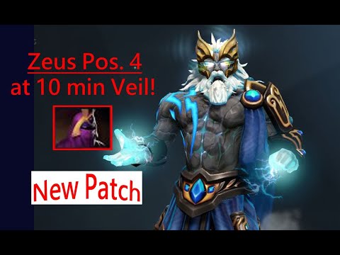 New Patch Zeus Pos. 4 Veil of Discord now in early game! | 7.27 [Dactardre12 Highlights #21]