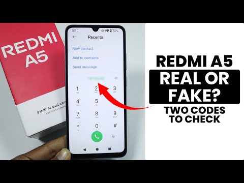 Two Codes to Check if the Redmi A5 is Real or Fake?