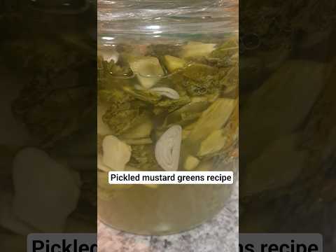 How to make pickled mustard greens! Simple but tasty and healthy recipe #pickle #mustardgreens