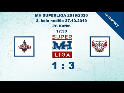 MH SUPERLIGA 3. kolo 2019/2020 Rockets vs Los Bomberos 1:3 - rozhovory