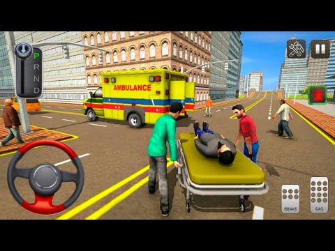 Coast Guard Beach Emergency Ambulance Simulator - City Beach Rescue Driving Game - Android Gameplay