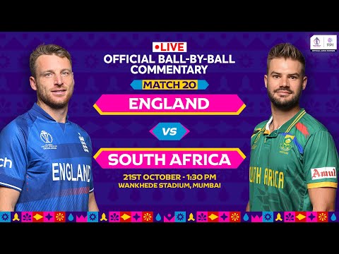 England vs South Africa | Hindi Ball-by-Ball Commentary | Match 20 | World Cup 2023 #ENGvsSA