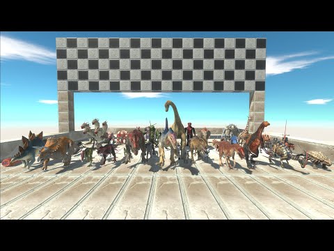 Survival Speed Race - Only 8 Will Survive - Animal Revolt Battle Simulator
