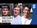 Jongens (18) gaan samen wandelen, krijgen boete