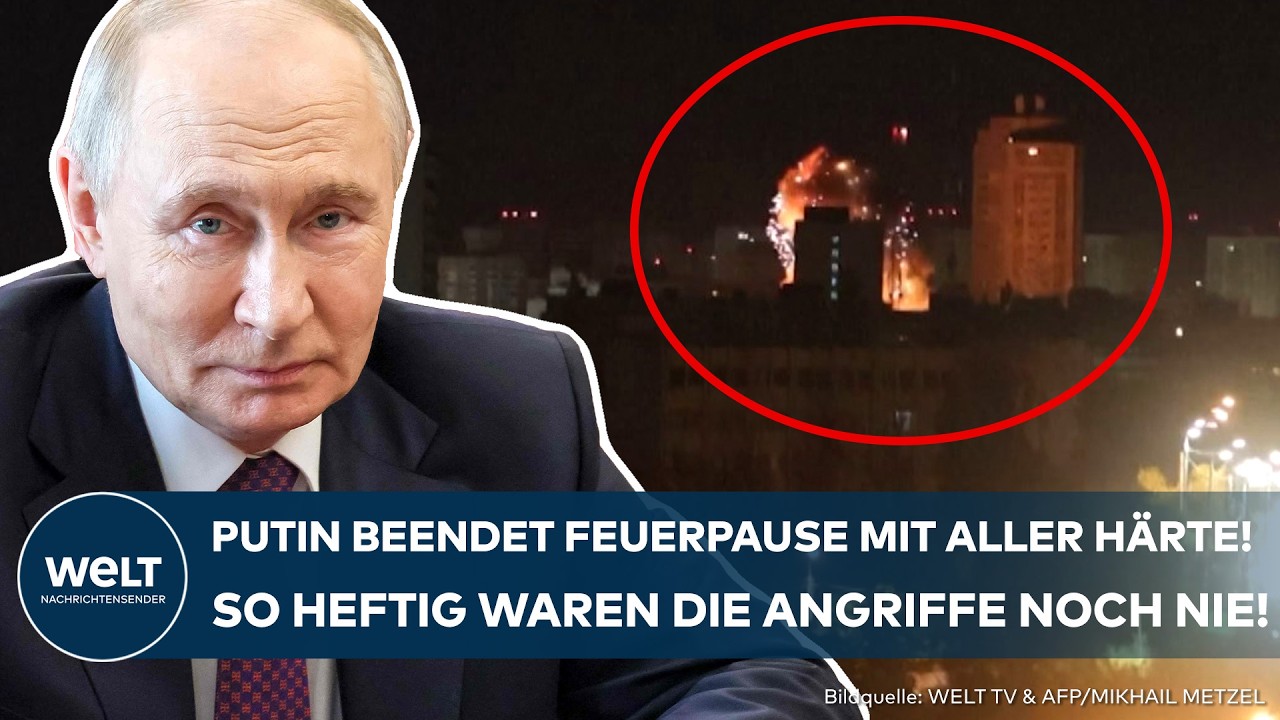 UKRAINE-KRIEG: Putin beendet Feuerpause mit aller Härte! So heftige Angriffe gab es noch nie!