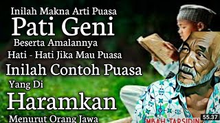 Download lagu Ilmu Kaweruh Jawa Kuno || Makna Puasa Pati geni beserta Amalannya || Mbah Tarsidin mp3