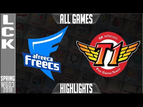AFS vs SKT Highlights ALL GAMES | LCK Week 6 Spring 2018 W6D3 | Afreeca Freecs vs SK Telecom T1