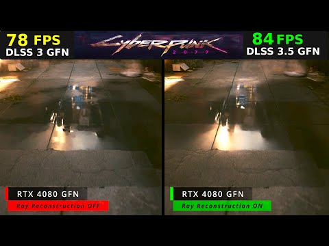 Cyberpunk 2077 2.0: GeForce NOW | DLSS 3.5 AI Powered Ray Reconstruction | On vs Off Benchmark