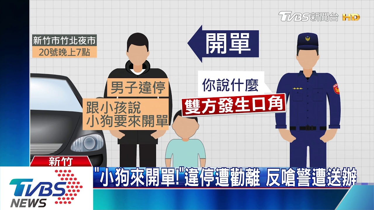 「小狗來開單!」違停遭勸離 反嗆警遭送辦