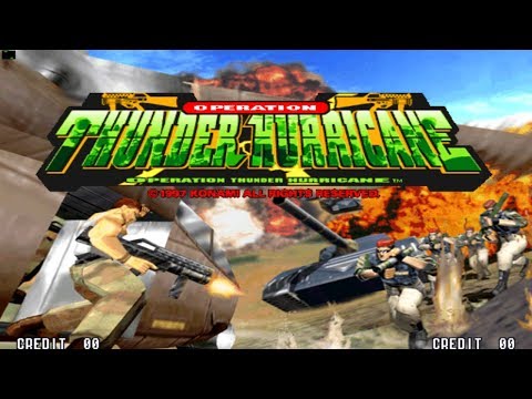Operation Thunder Hurricane - Arcade Rail Shooter (Konami 1996)