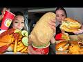 Asmr EATING 114 2 KG BURGER Chipotle Tacos Wingstop Raising Cane S Jollibee And More