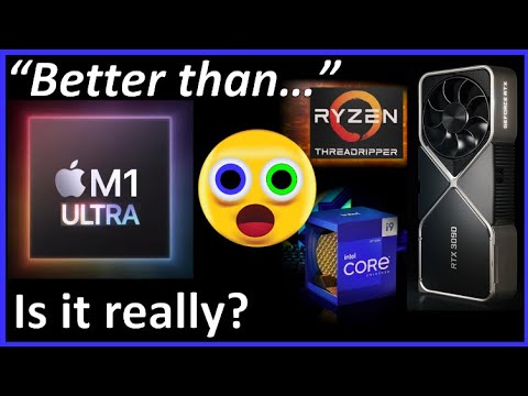 M1 Ultra More Powerful than an i9-12900K and RTX 3090? 64-core Threadripper?
