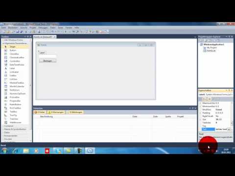 Visual basic 2010 Tutorial Deutsch Grund Programm