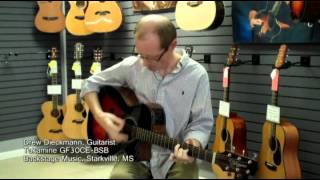 Video thumbnail for Takamine GF30CE-BSB Acoustic/Electric Guitar, Drew Dieckmann Demo at Backstage Music by Backstage Music