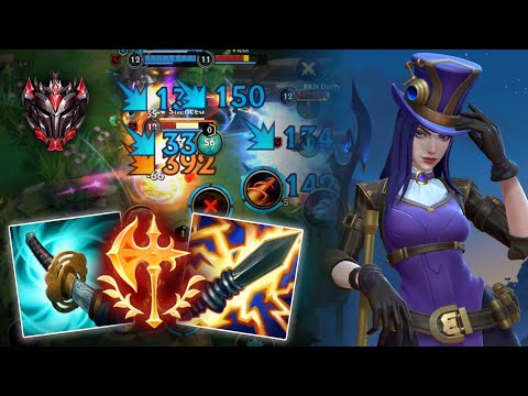 Perfect KDA Caitlyn with Insane Damage | Hard Game!