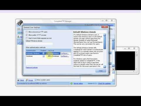Add Windows Users in CompleteFTP