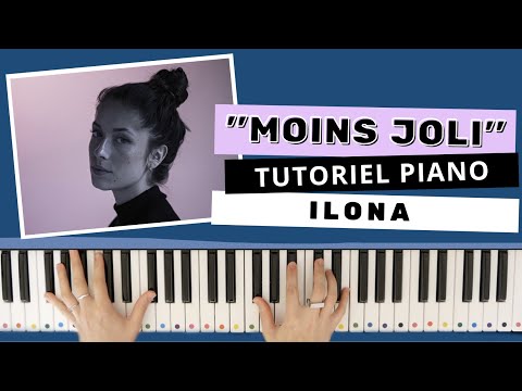 ILIONA - "Moins Joli" - Piano tuto facile (+synthesia)