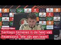 'Ik ben TROTS op het TEAM en op de FANS' | Santiago Gimenez is blij na heldenrol bij Feyenoord-Lazio