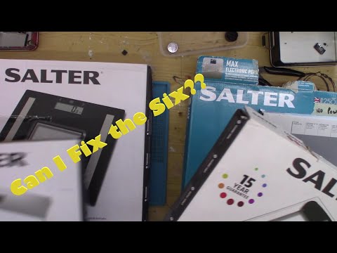 Electronic Digital Kitchen and Bathroom Scales repair, fixing Salter, John Lewis display and sensor