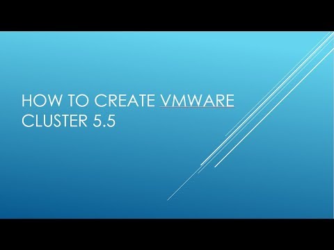 Part - 9 How to create vmware cluster 5.5