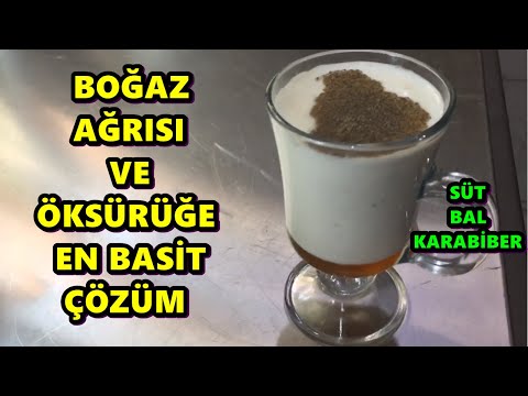 , title : 'Boğaz Ağrısı ve Öksürüğe En Basit Çözüm! (Süt-Bal-Karabiber)'