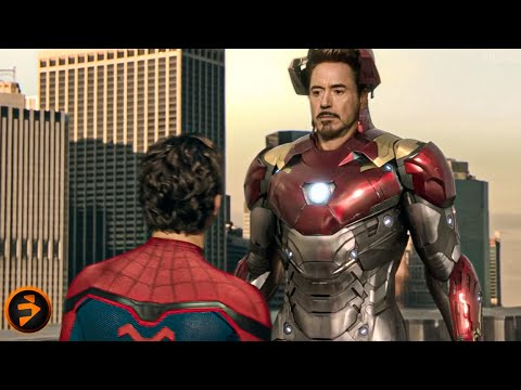 Iron Man Takes Spider Man’s Suit | SPIDER-MAN: HOMECOMING