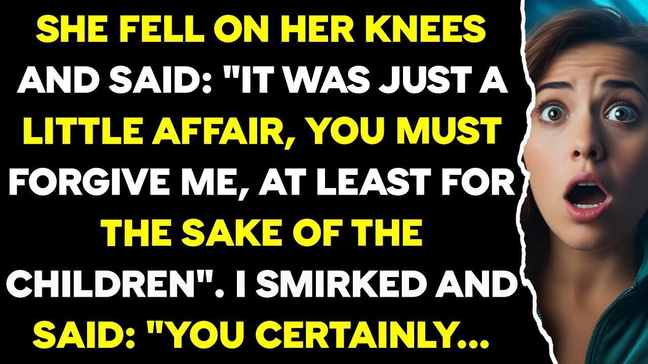 I was furious when I saw a risque video of my cheating wife. I stormed into the house and said: ...