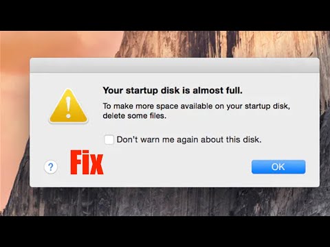 Your StartUp Disk Is Almost Full On Mac Fix