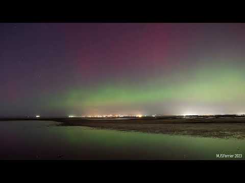 Northern Lights - Barasssie Beach, Troon, Scotland 26/02/23