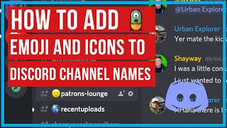 Discord Tutorial - How To Add Emoji and Icons to Channel Names