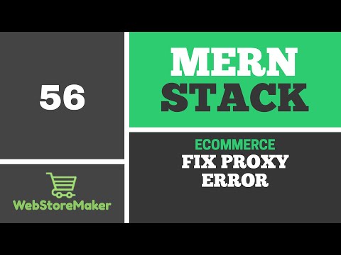 56 Fix Proxy Error Ecommerce Tutorial Using Mern Stack