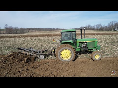 John Deere 4630 Tractor Plowing | New Garden Ohio
