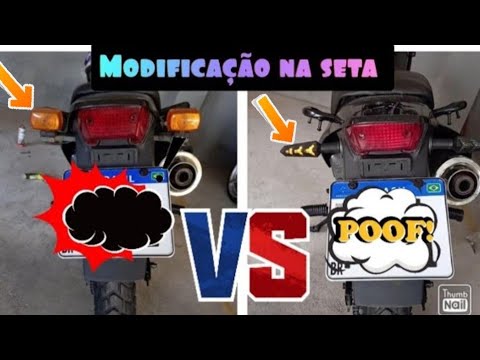 Como ligar seta de LED sequencial: Bros 150