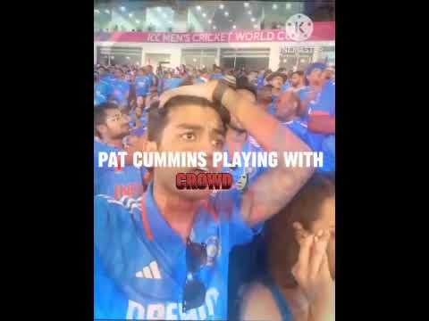 Pat cummins played with Indian crowd🗿