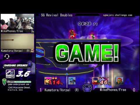 SG Revival PM - Vorpal/Kumatora (Red) vs. Free/MikePhones (Blue) - Project M Doubles LR1