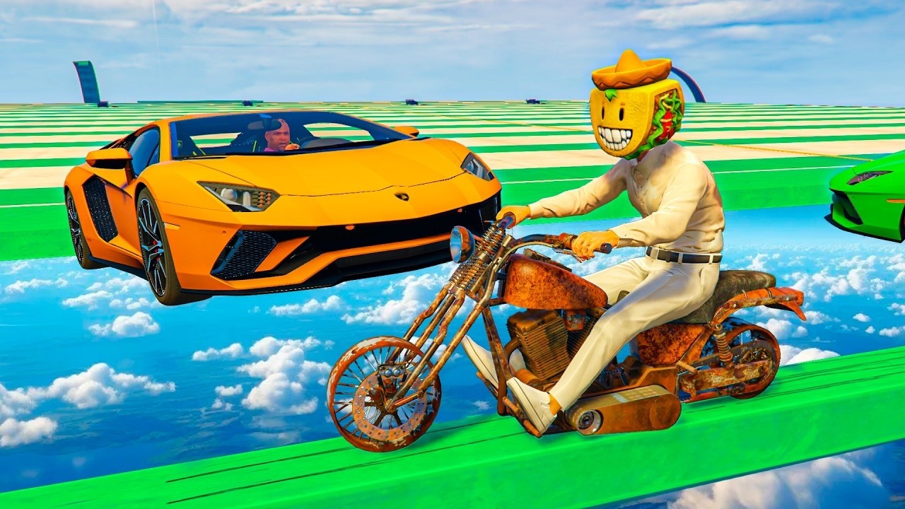 CORRE O TE ATROPELLO EN MOTO! ESTO NO ANDA!! - GTA 5 ONLINE