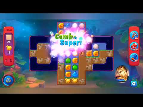 фишдом 2022 # 10642 уровень - прохождение без бустеров # Fishdom,  10642  level - no Boosters.