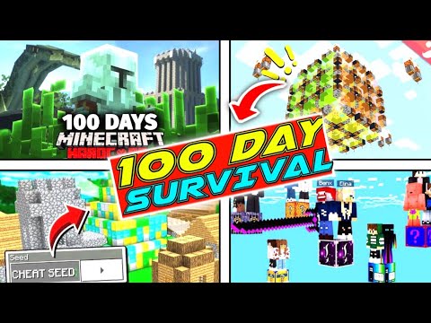 Dark Danish gamer - Top 5 Minecraft 100 day survival maps for Minecraft pe || 100 day map for mcpe || best map for mcpe