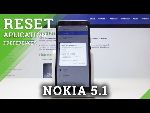 How to Reset App Preferences in NOKIA 5.1 - Resore App Configuration