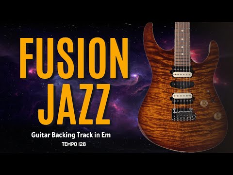 Jazz Fusion ‌Guitar Backing Track in E minor | For Guitar : Bass : Sax : Keys