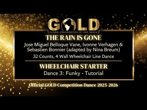 GOLD 2025 Wheelchair Starter - Dance 3: Funky "The Rain Is Gone" - Tutorial without music