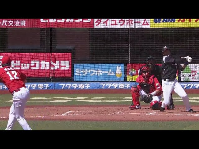 【1回裏】マリーンズ・清田 詰まりながらもレフトへ同点の一打!! 2018/6/3 M-C