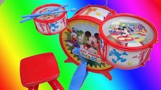 Video thumbnail for MICKEY MOUSE CLUB HOUSE JAZZ DRUM SET DISNEY JR VIDEO TOY REVIEW by ToyReviewsDisney