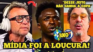 🔥 VINI DECIDE, CUNHA BRILHA E A MÍDIA NÃO PERDOA! VEJA A REAÇÃO AO 3X0 DO BRASIL!
